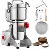 VEVOR 750g Electric Grain Mill Grinder, High Speed 2000W Commercial Spice Grinders, Stainless Steel Pulverizer Powder Machine