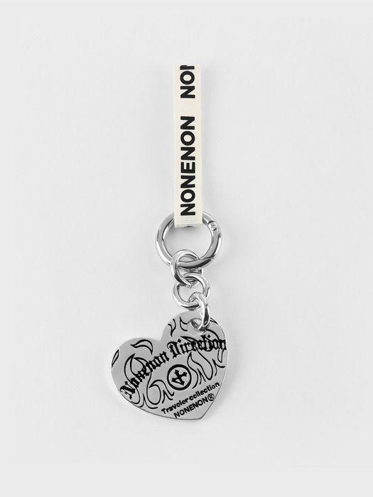 NONENON FLAME LOVE KEYRING(BLACK)_S