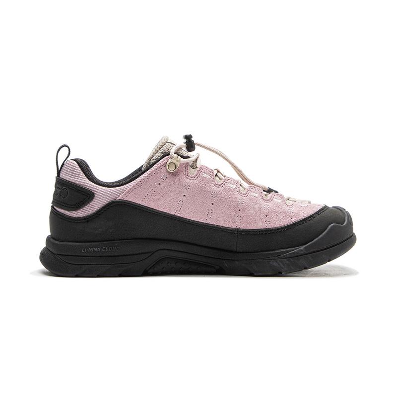 Li Ning CF Su Lin Yun SE Hexloc Anti-Slip Shock Absorbing Durable Low-Top Outdoor Hiking Shoes Unisex Hiking Shoes Pink AHTV029-18