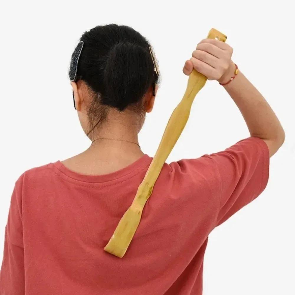 Durable Bamboo Back Scratcher Massager Wooden Body Roller Stick Anti Itch Scratching Tool
