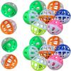 Stimulating and Engaging Interactive Jingle Play Balls for Pet Cats - 18-Piece Set In Random Colors. Fun Toy To Keep Your Furry