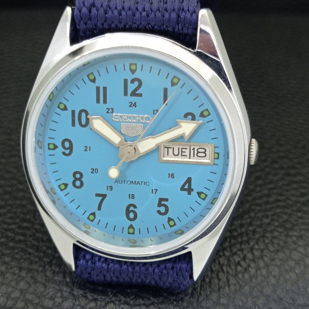VINTAGE REFURBISHED SEIKO 5 AUTOMATIC 6309A JAPAN MENS WRIST WATCH a441701-1