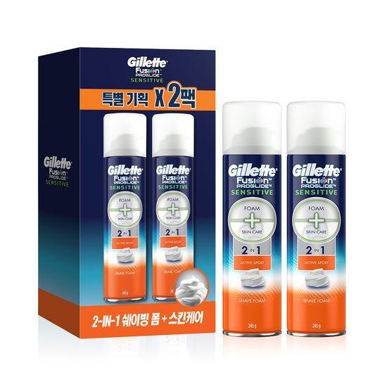 

Gillette ProGlide Sensitive Foam 245g (2 pack)
