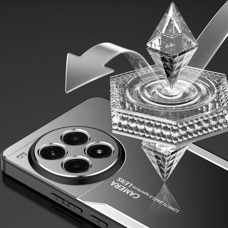 For OnePlus Ace 3 Pro 5G Case Anti-Drop Aluminium Alloy Hybrid Phone Cover