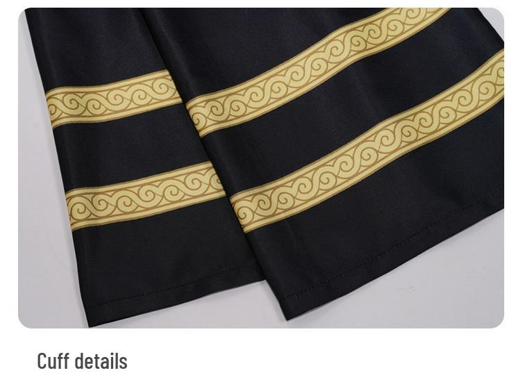 Medieval European Stand Collar Robe: Long Sleeve Cosplay Outfit for Priest Performance