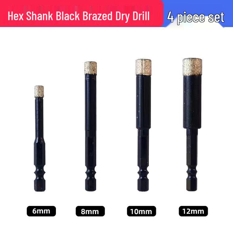 Diamond Hex Shank Glass & Tile Dry Drill Bit