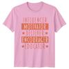 Influencer Motivator Believer Encourager Educator TShirt Teacher Svg Education
