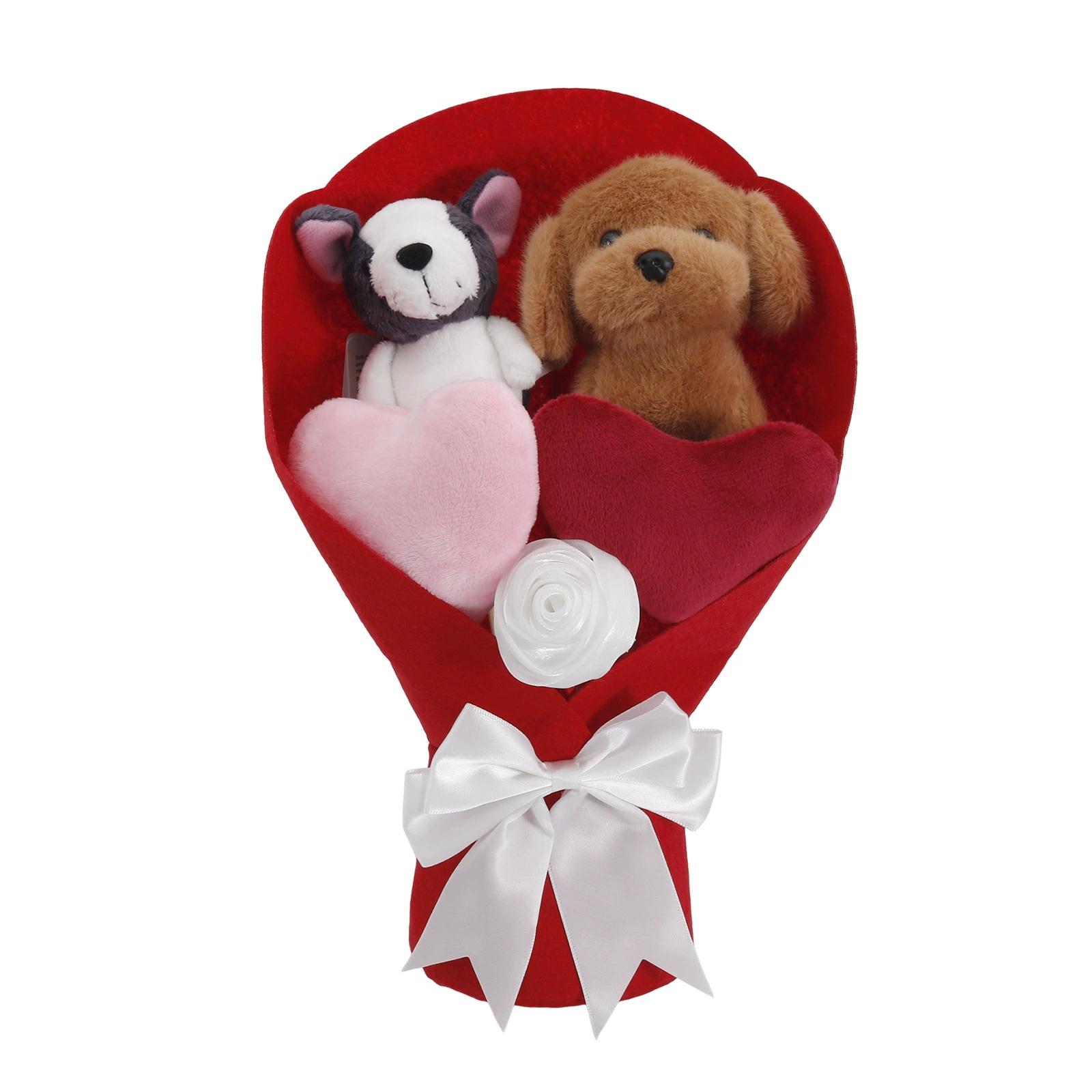 Valentine s Day Plush Bouquet Toy,  Valentine s Day Gift one size