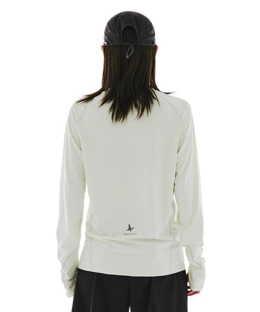 Koldeuwom Tempo Grid Half Zip (Lime Cream) - Women