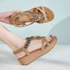 Summer Shoes Wedges Sandals Bohemia Style Flat Platform Fashion Ladies Holiday Shoes Wedge Heel 5cm Plus Size 41
