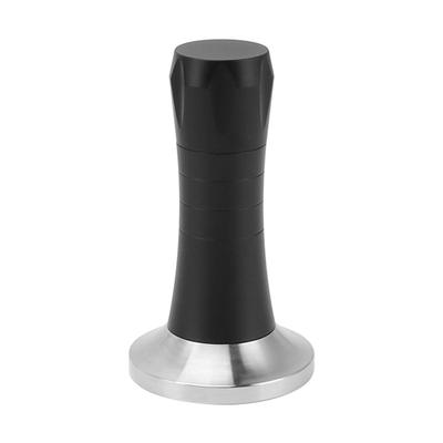 Kaffee Tamper Rührer Kit Verteilungswerkzeug Set 2 in 1 Handpresse für Zuhause Schwarz 51mm
