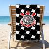 Sport Club Football Crest Printed Beach Towel, Super Soft Microfiber, Perfect Gift Birthday, for Pool, Beach, Travel, for family and friends