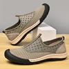 New Non-Slip Mens Sneakers Breathable Mesh Shoes Lightweight Casual Walking Shoes Slip-On Driving Footwear Outdoor Male Loafers