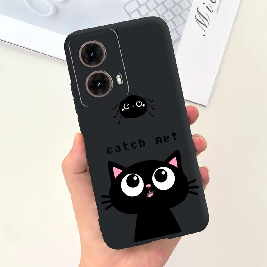 For Motorola Moto G85 Soft TPU Phone Case Silicone Luxury Cute Cat Panda Animals Painted Cover For Motorola G85 MotoG85 Fundas