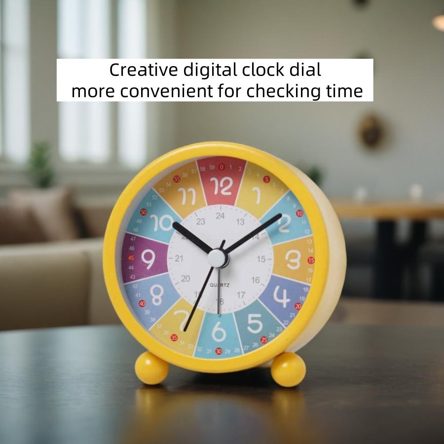 Early Learning Desktop Alarm Clock Wake Up Alarm Clock Living Room Bedroom Silent Desktop Clock Desktop Clock