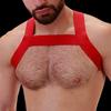 MATT Elastic Harness Red - Barcode Berlin - Men's Harness