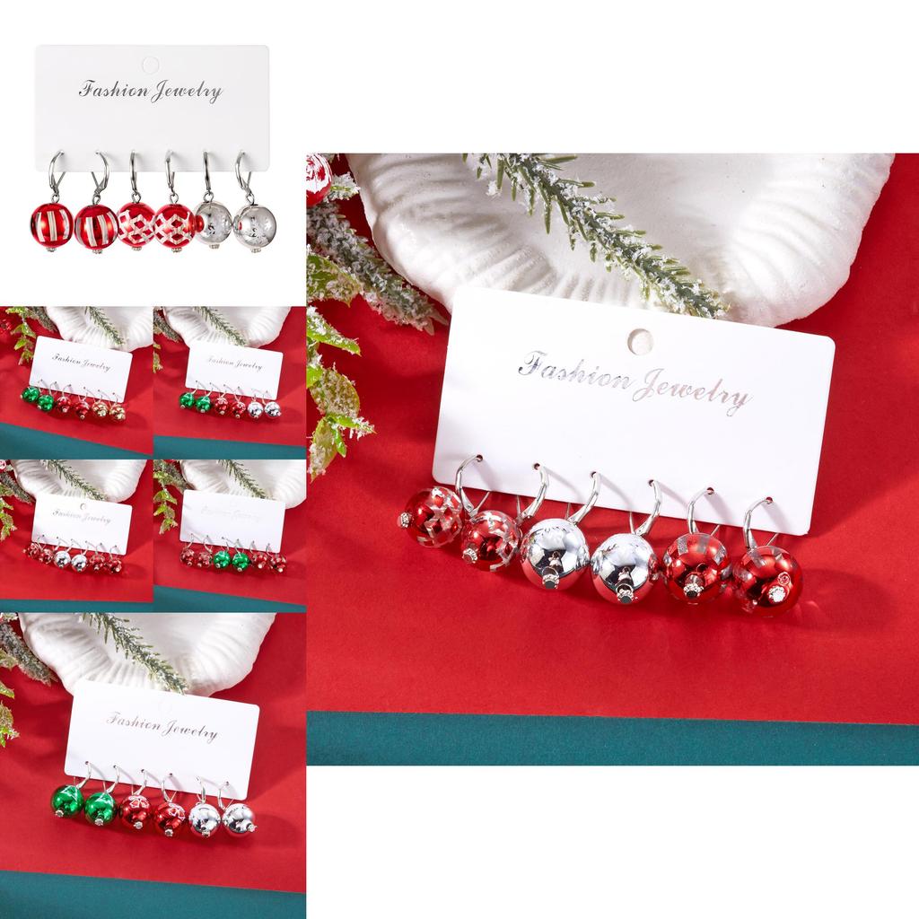 Christmas Sparkling Snowflake Ear Jewelry With Alloy And Acrylic For Women Celebration