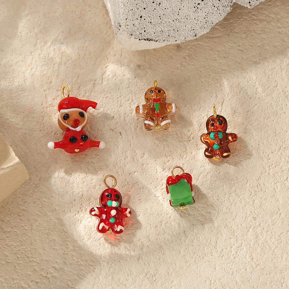 Colorful Ceramic Palm Eye Heart Snowman DIY Jewelry Accessories