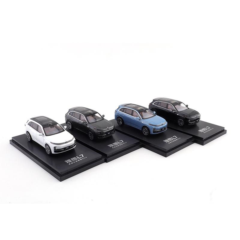 Li Auto L7 Car Model 1/64 Cars Alloy Motor Vehicle Diecast Metal Model Kids Toys for Boys Friends Gifts Collect Ornaments