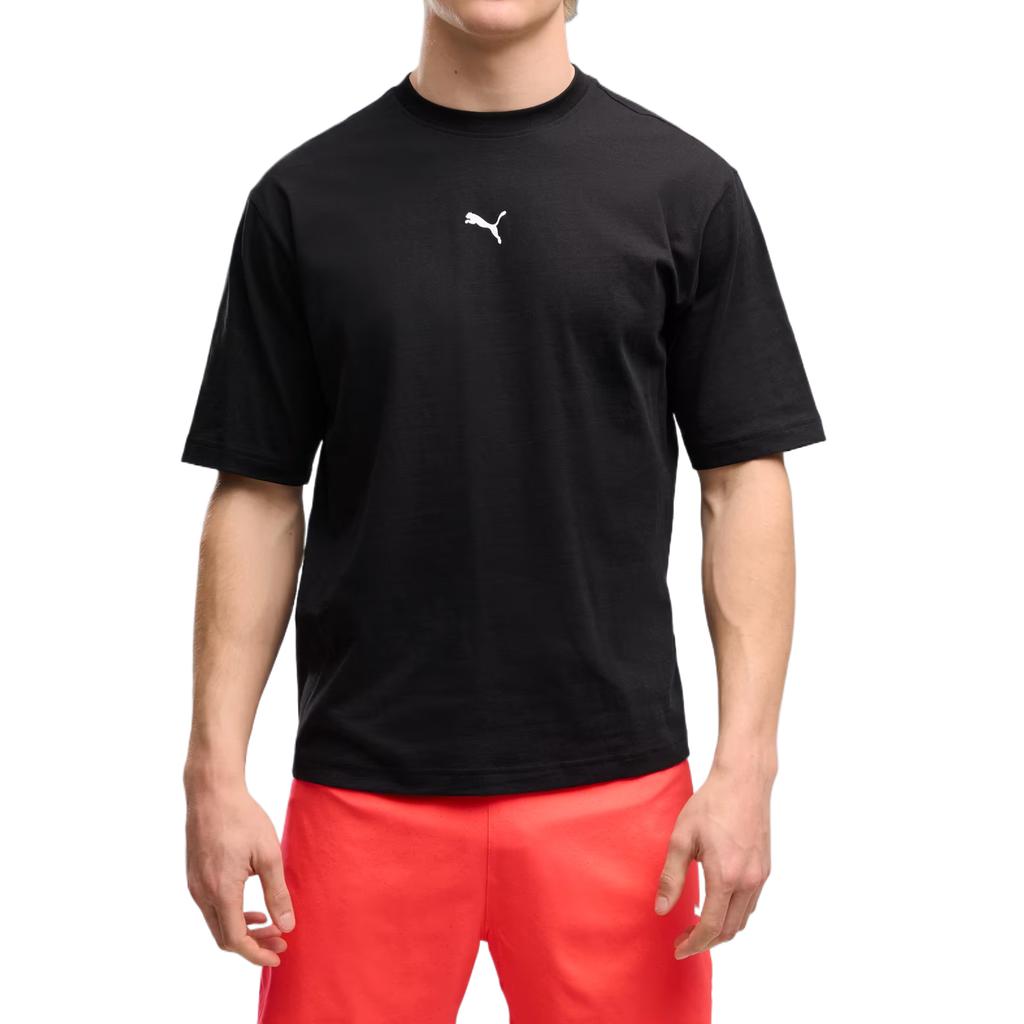 Puma Graphic Relaxed Drop Shoulder Casual Sports T-Shirt Men Tops 636756-01