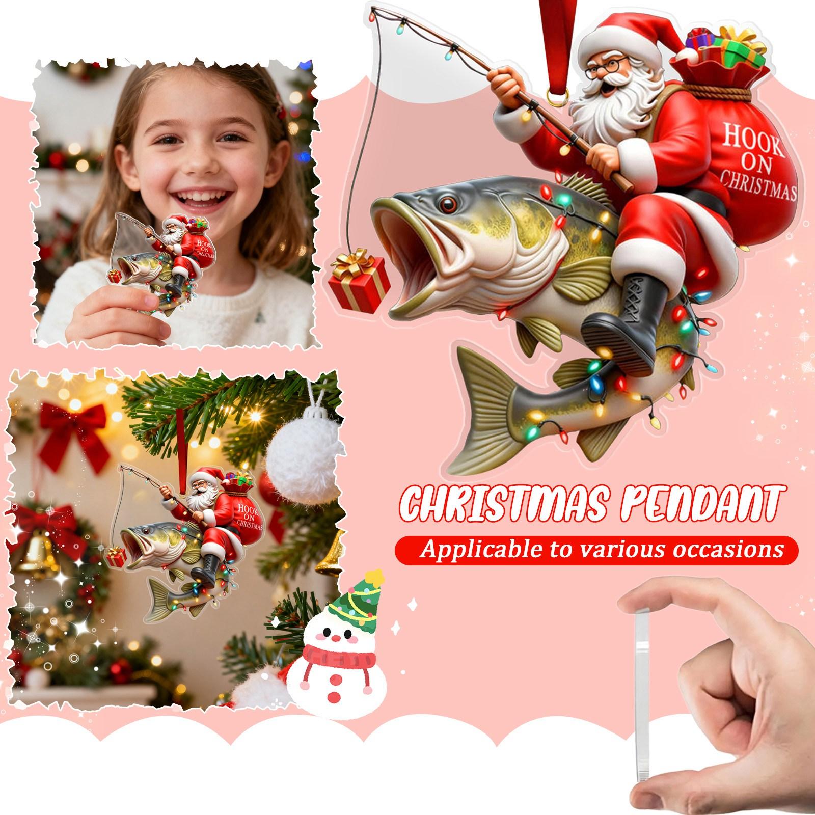 

2D Рождественские подвески — идеальные праздничные декоративные подвески и приятные подарки-подвески One Size белый