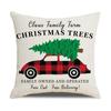 Red Plaid Christmas Linen Pillow Cover New Home Sofa Cushion Cover Cushion Cover