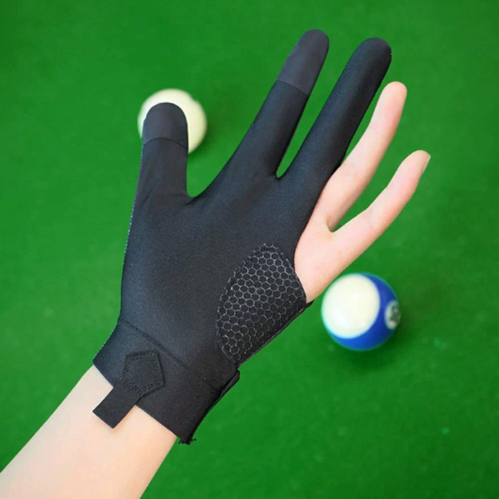 Elasticity Open 3 Fingers Gloves Anti-sweat Three Finger Gloves Billiards Gloves  Woman