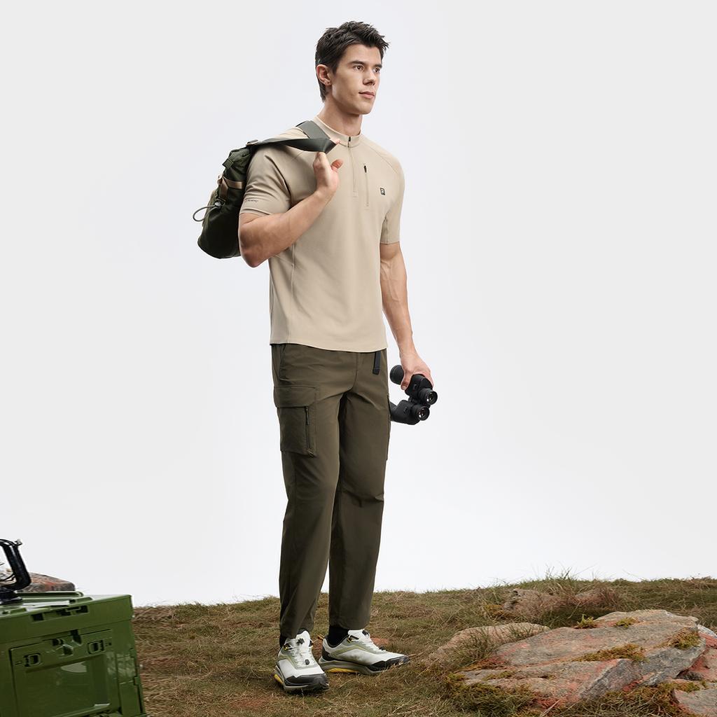 New FILA x BBC EARTH Casual Pants Men Chestnut A11M437806FDR