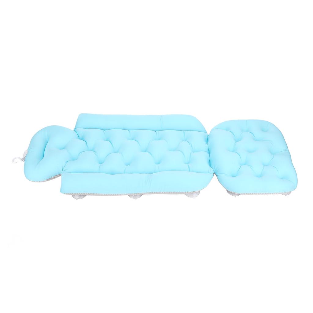 Full Body Bath Pillow Lengthened Type Adult Bath Mat for Hd Neck Support with Suction Cups