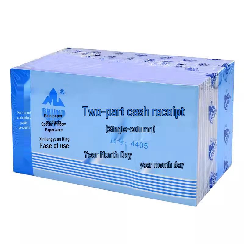Two-Part Cash Voucher with Copy, NCR Carbonless Paper, 48K, Handwritten Three-Part Collection.