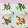 Leaf Greenery Artificial Plant With Silk Print Cloth Home Office Decor Wedding