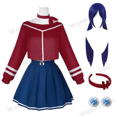 Gra Miside Szalona Mita Kostium Cosplay Peruka Odgrywanie Roli Yandere Mita Mira Mundurek Jk Stroje Halloweenowe