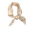 Spring Summer Floral Print Thin Ribbon Scarf Multi-use Headband Small Silk Scarf Skinny Silk Scarf Women Hair Accessory