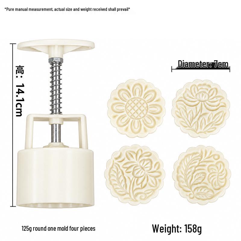 Mid-Autumn Festival Mooncake & Pastry Baking Press Mold Tool for Ice Skin and Green Bean Cake