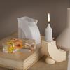 Silikonová forma na svícny pro DIY aromaterapeutické svíčky Opakovaně použitelná Nepřilnavá Forma na výrobu ručních svíček Dekorativní Domácí Stolní Dekorace Dárky
