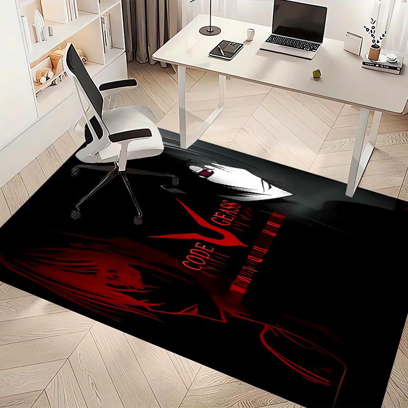 Anime Code Geass Printed Absorbent Washable Carpet,Non-Slip Bathroom Mats,Kitchen Rugs,Living Room Entrance,Camping Picnic Rugs