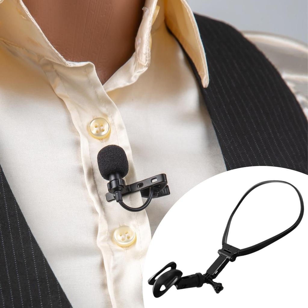 Fiocias Microphone Holder Style B Lightweight Hands-Free Adjustable Portable Stable Fit for Teachers Performers Singers