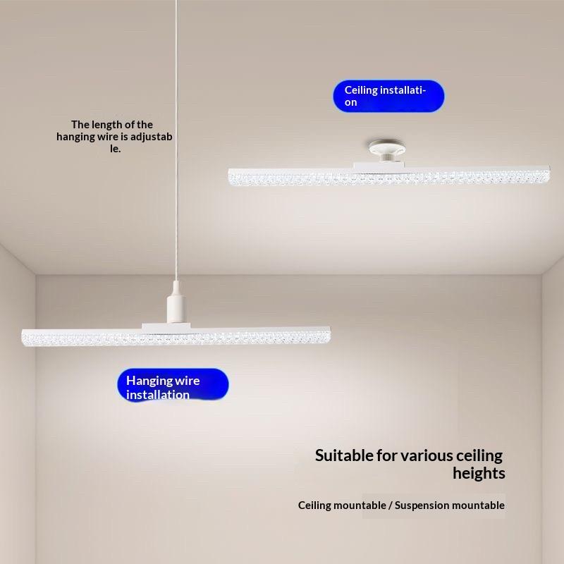 E27 Upgraded Eye Protection Crystal LED Bulb Flat Low High Bay for Study Room Porch Indoor Outdoor Lighting