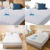 Funda de Cama Impermeable de Algodón con Protector de Colchón Absorbente para Uso Doméstico