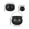 Trick Or Treat Bucket Snack Bucket Halloween Witch Candy Pail 4X Halloween Candy Holders Large Witches Cauldron For Indoor