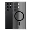 Corrugated Grating Magnetic Suction Suitable for Samsung S25 Ultra Ice Fog Case S24 Matte Anti-fall S23 Hard Set