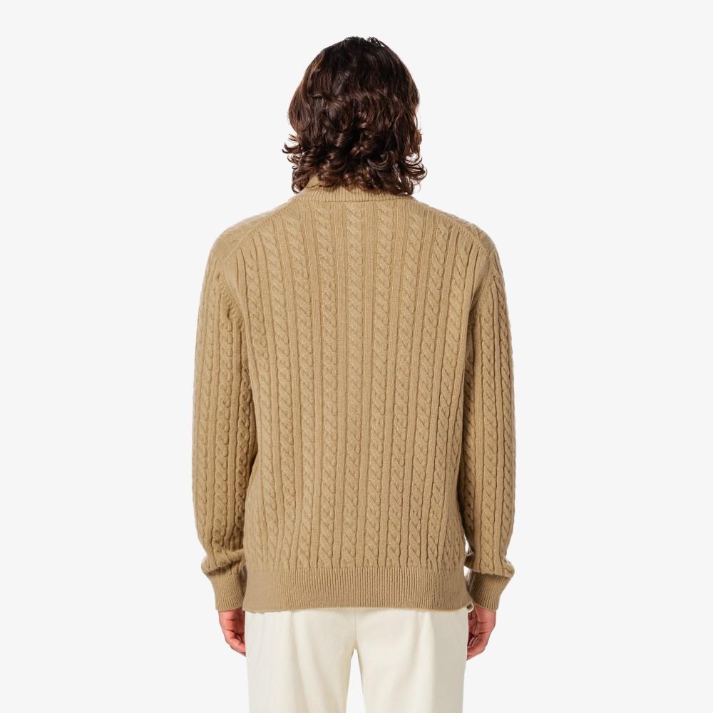 Lacoste Men's Cable Zip-Up Cardigan AH402E-55N02S