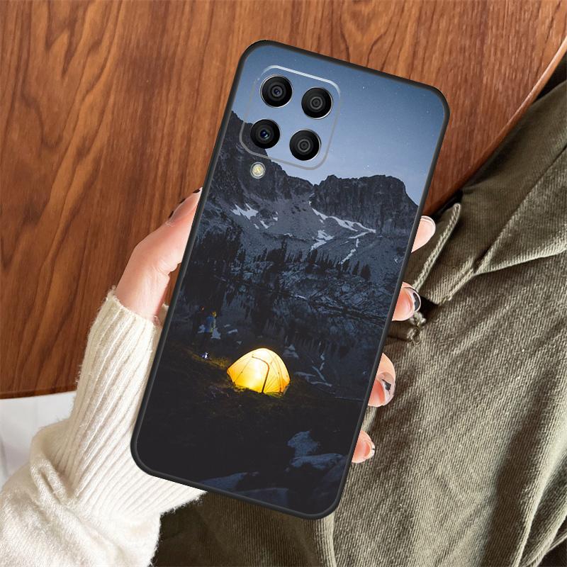 Funda Camping Naturaleza Montaña Para Samsung Galaxy M14 M34 M54 M12 M32 M52 M15 M11 M13 M06 M16 M36 M56 M31 M53 M35 M55
