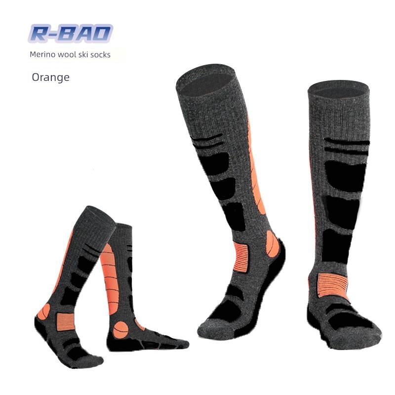 Autumn and Winter Outdoor Sports Merino Wool Hiking and Mountaineering Terry Socks Long Ski Socks