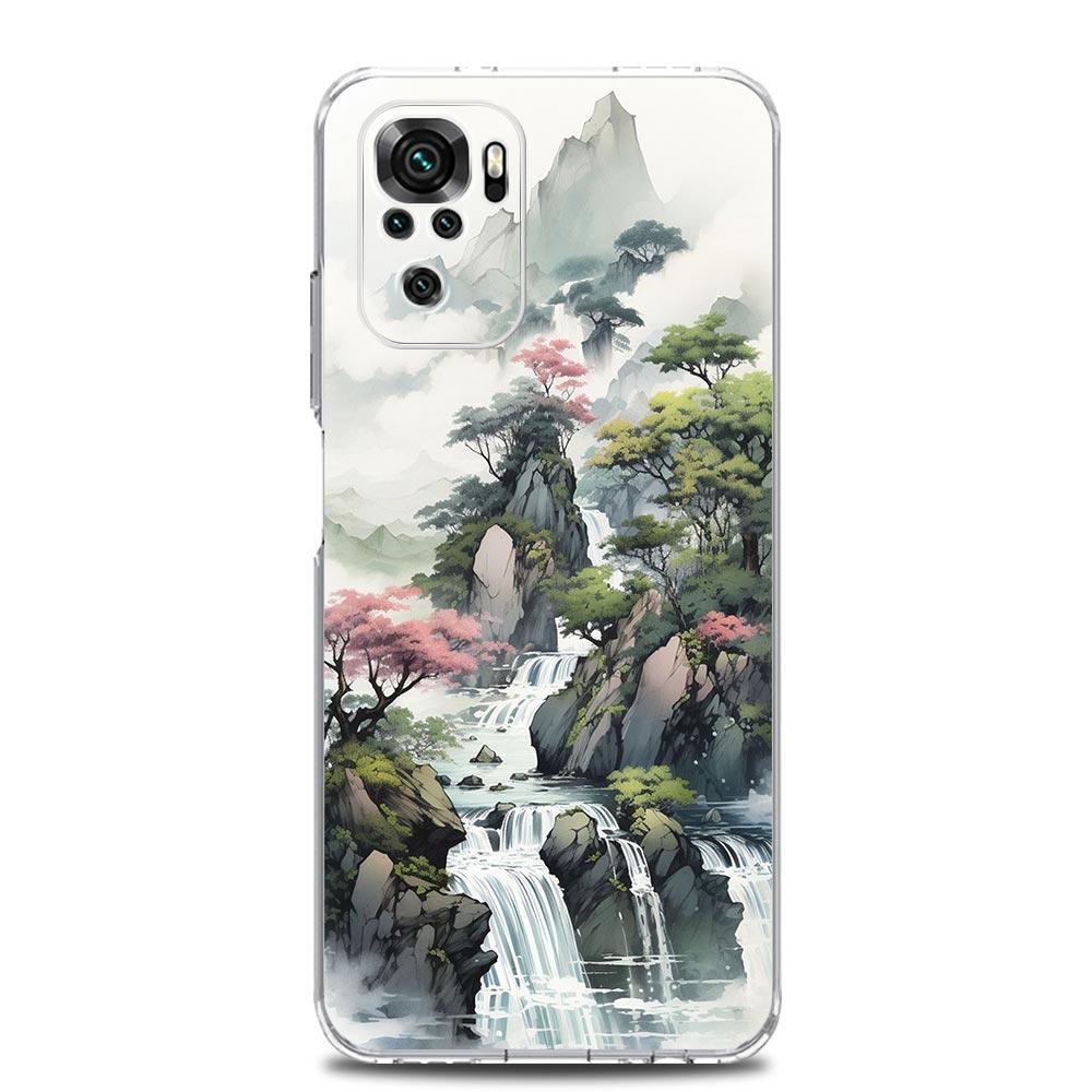 Phone Case For Xiaomi Redmi Note 13 12 5G 9S 9 8 10 11 Pro Plus 4G 9T 13C 12C 10C 9C 9A 7 Pro Clear Cover Landscape Art