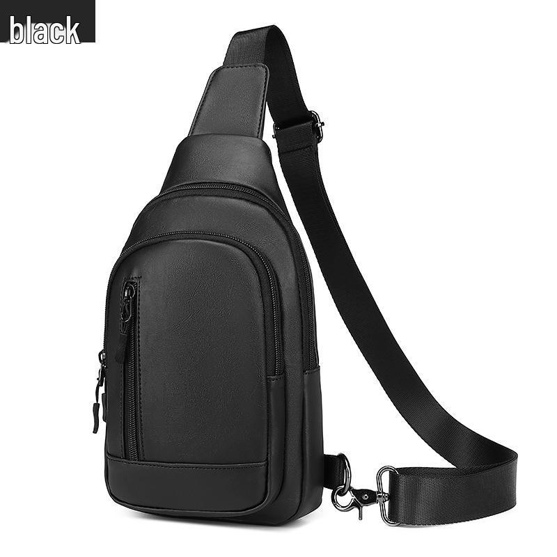 

2025 Men s Trendy Crossbody Chest Bag - Fashionable Casual and Business Small Shoulder Backpack чорний
