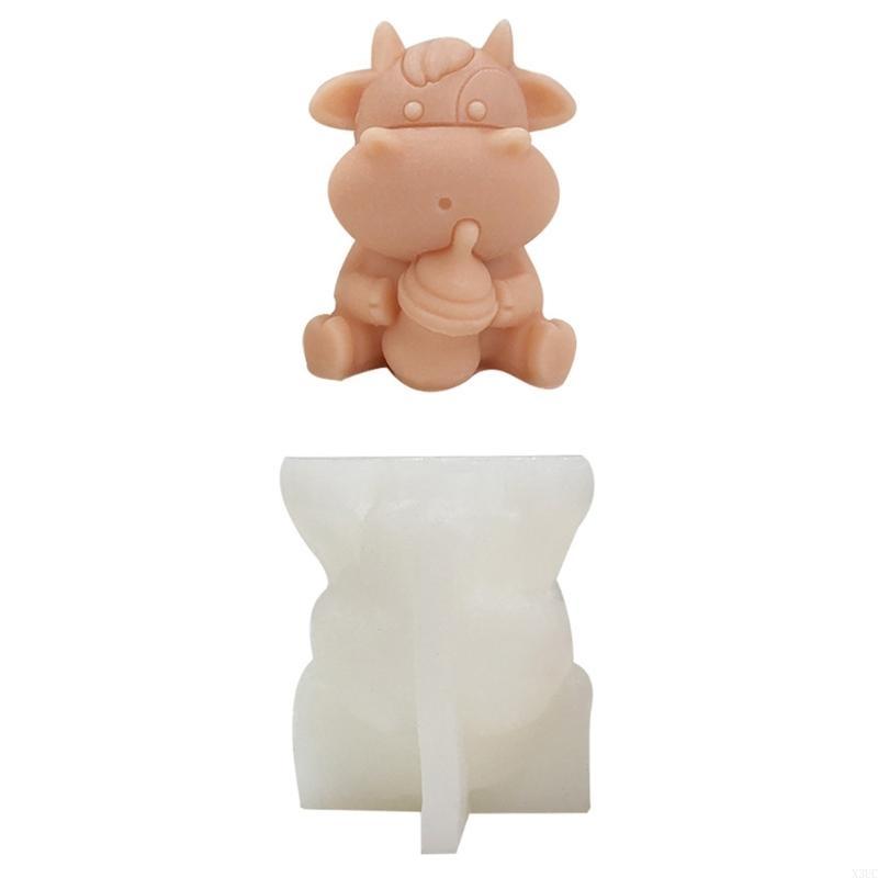Silicone Mould Cow Molds Dairy Cattle Molds Clay Molds Animal Molds X3UC