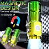 Rechargeable Flashlight with Magnetic Base and Rear Clip, Portable ABS Material for Camping,hiking,patrol,maintenance,emergency Situations,camping