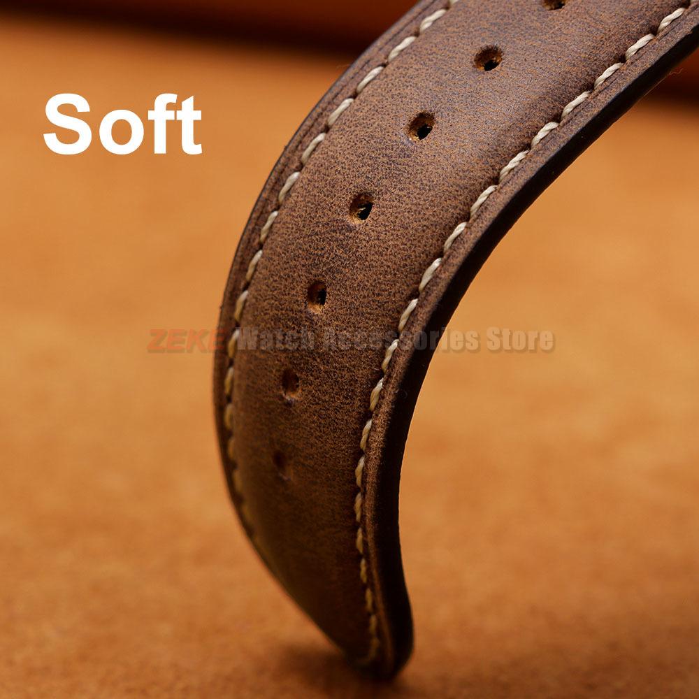 Wax Vintage Quick Release 24mm 22mm 20mm 18mm 16mm 14mm Genuine Leather Watch Bands for Men Women Top Grain Leather Watch Strap