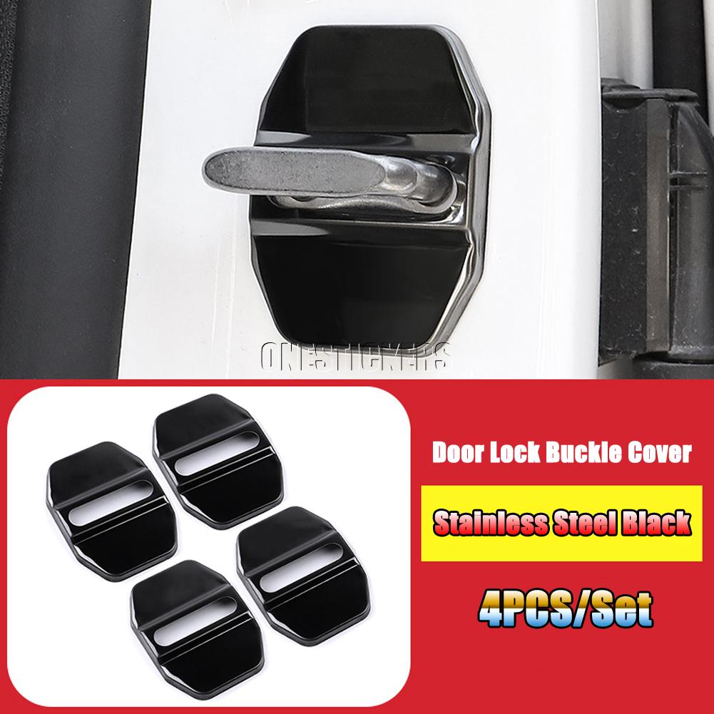 BKS2 For Mercedes Benz C Class W206 C200 C220 C260 C300 2022+ Stainless Steel Car Accessories Door Lock Buckle Protector Cover Trim